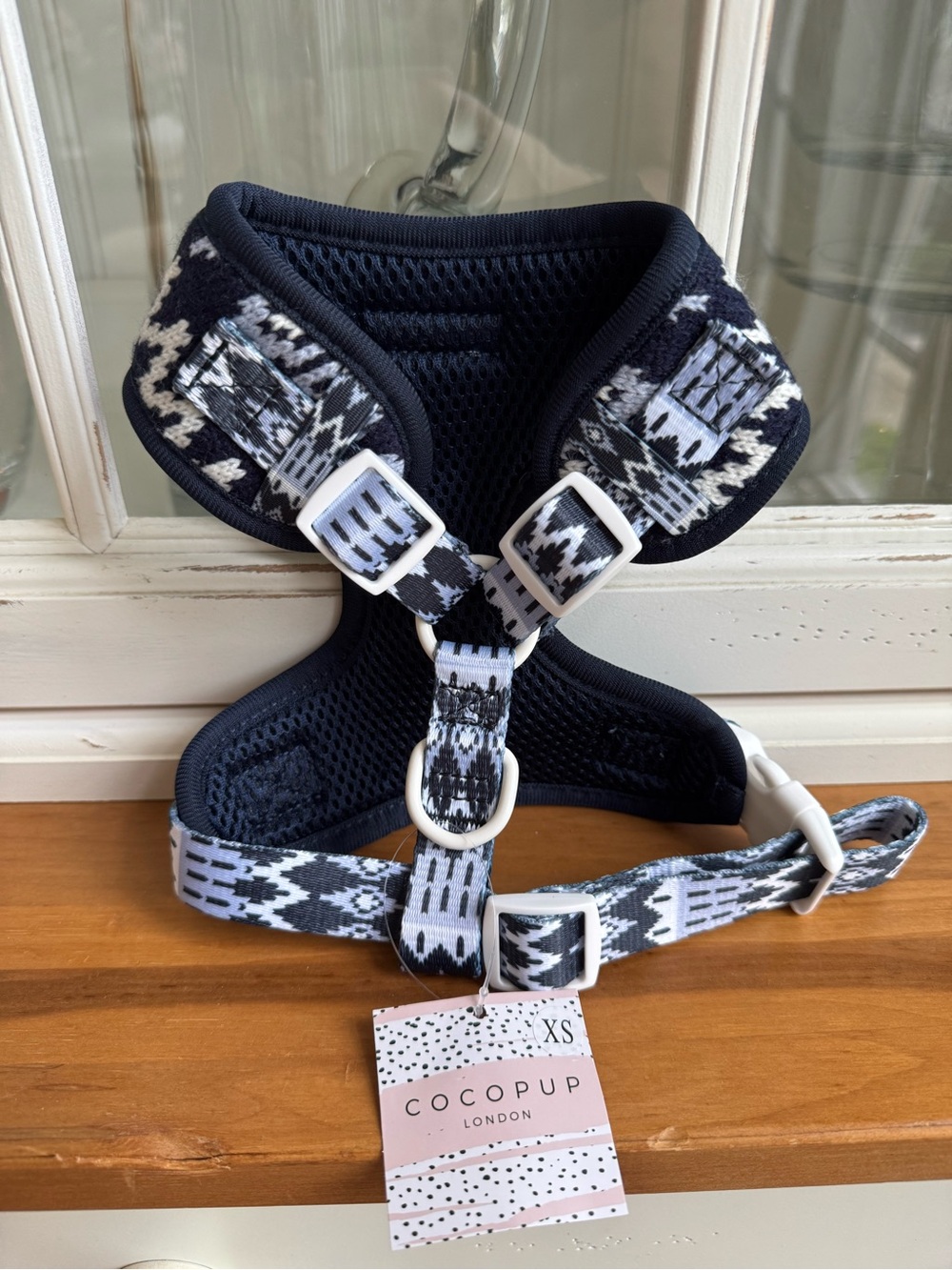 Cocopup London Navy & White Knit Dog Harness - Picture 2 of 2